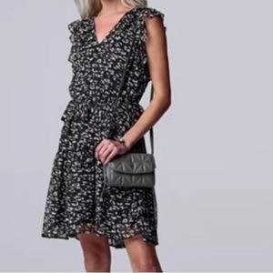 Simply Vera Vera Wang Chiffon Ruffle Dress